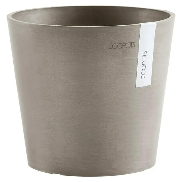 Ecopots Pflanztopf Amsterdam Mini Taupe 17 cm x 14,9 cm