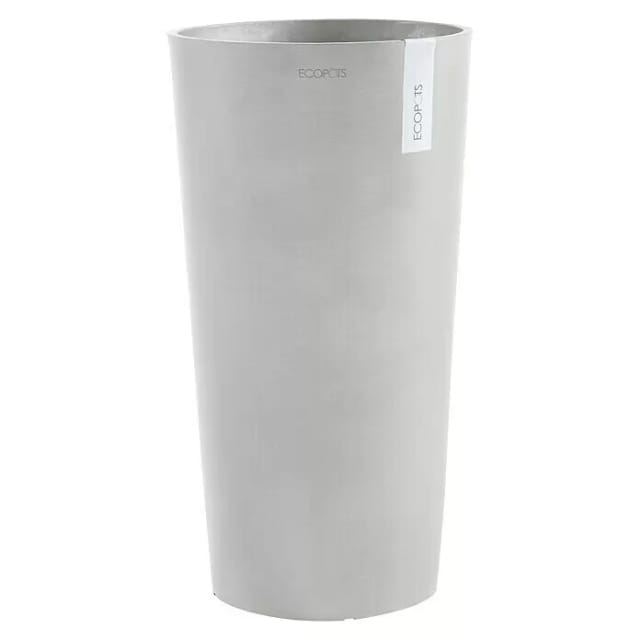 Ecopots Pflanztopf Amsterdam Hoch Weißgrau 41 cm x 76 cm