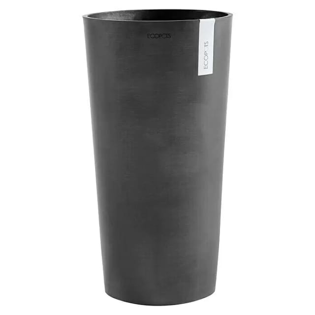 Ecopots Pflanztopf Amsterdam Halbhoch Dunkelgrau 34 cm x 66 cm