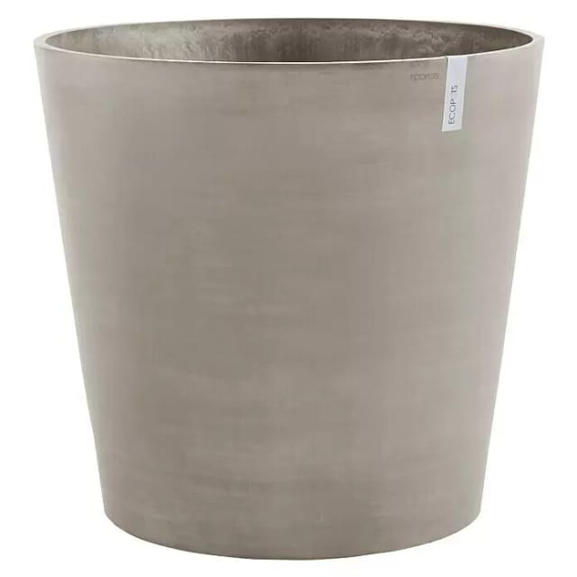 Ecopots Pflanztopf Amsterdam Rollen Taupe Ø 80 cm / Höhe 72 cm