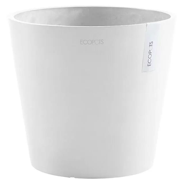 Ecopots Pflanztopf Amsterdam Weiß 30 cm x 26 cm