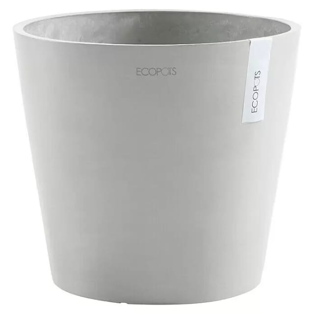 Ecopots Pflanztopf Amsterdam Weißgrau 40 cm x 35 cm