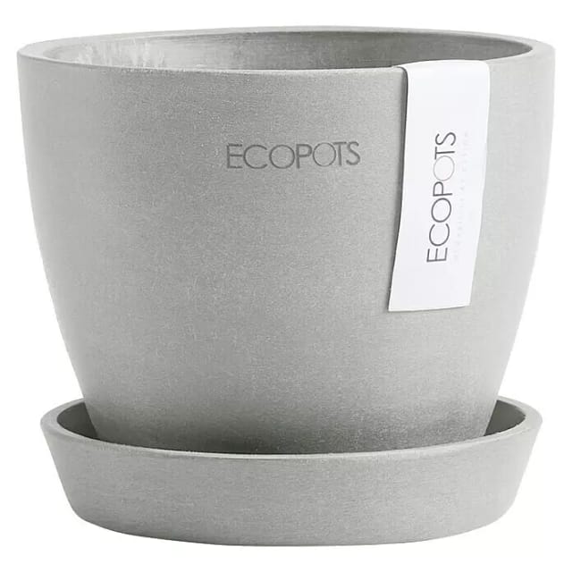 Ecopots Pflanztopf Antwerp Mini Weißgrau 11,5 cm x 10,1 cm