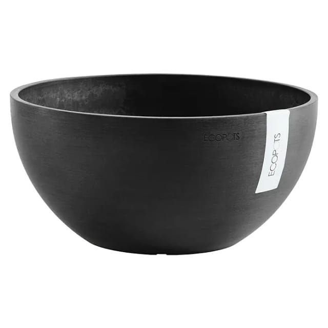 Ecopots Pflanztopf Brussels Dunkelgrau 30 cm x 14 cm