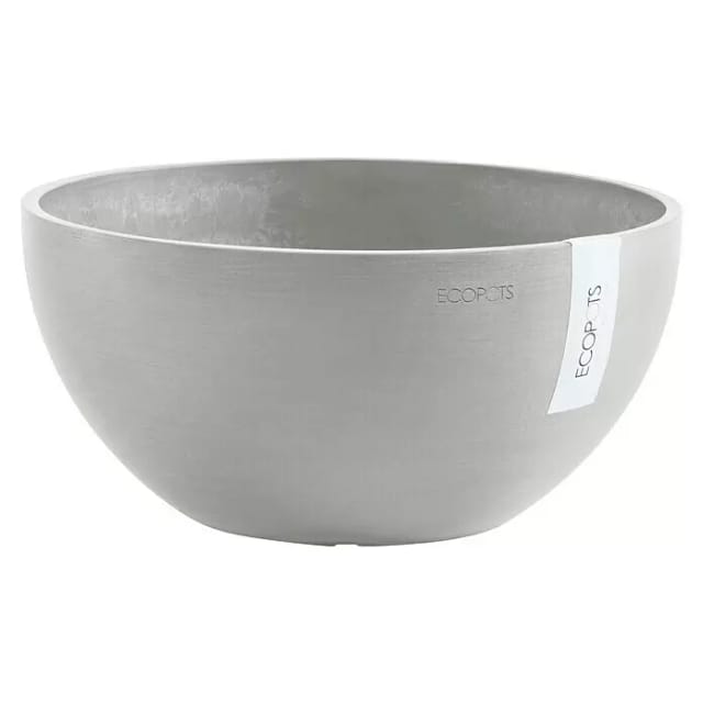 Ecopots Pflanztopf Brussels Weißgrau 30 cm x 14 cm