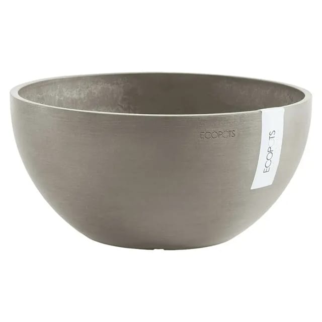 Ecopots Pflanztopf Brussels Braungrau 35 cm x 16,5 cm