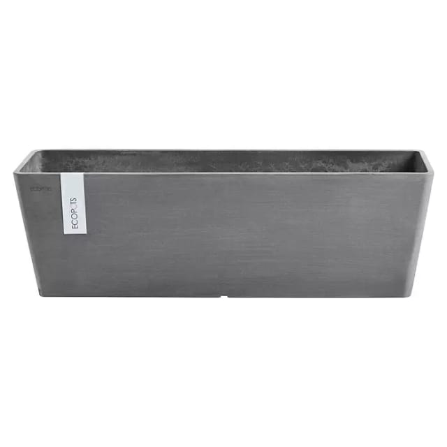 Ecopots Pflanztopf Bruges Grau 45 cm x 17 cm