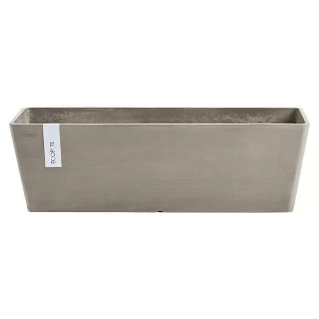 Ecopots Pflanztopf Bruges Braungrau 55 cm x 17 cm