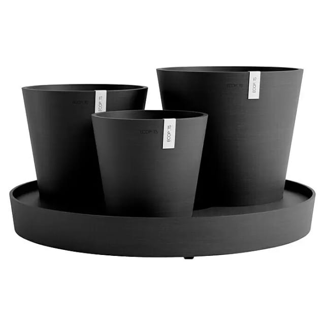 Ecopots Pflanztopf Dubai Dunkelgrau Ø 57 cm / Höhe 30 cm