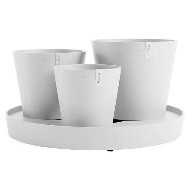 Ecopots Pflanztopf Dubai Weiß 56 cm x 30 cm