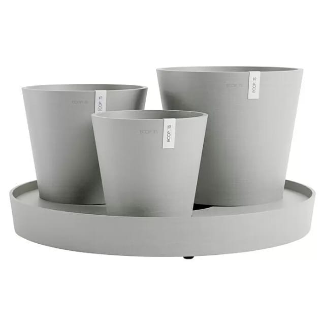 Ecopots Pflanztopf Dubai Weißgrau 56 cm x 30 cm