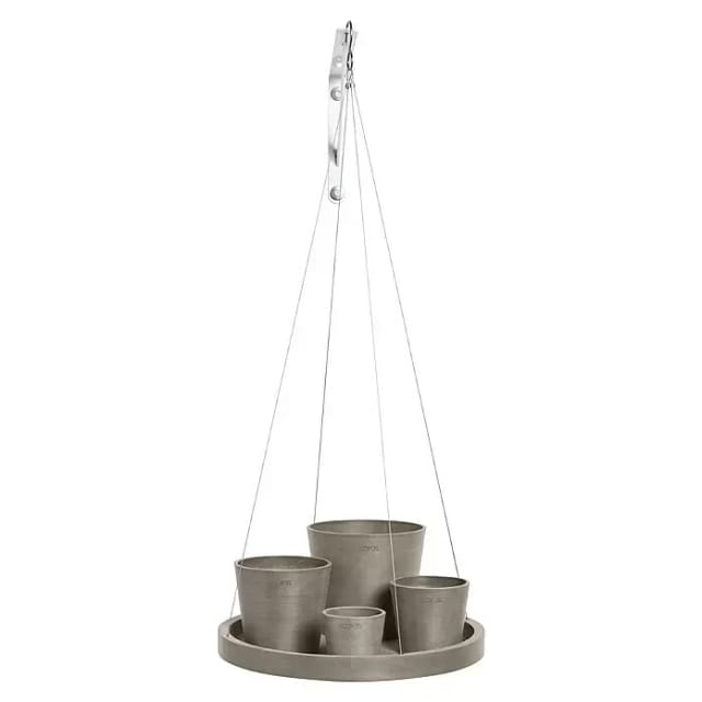 Ecopots Untersetzer Hängend Braungrau 36 cm x 3 cm