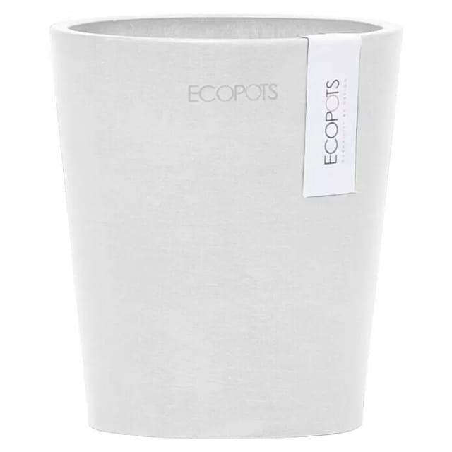 Ecopots Pflanztopf Morinda Weiß 11 cm x 12,4 cm