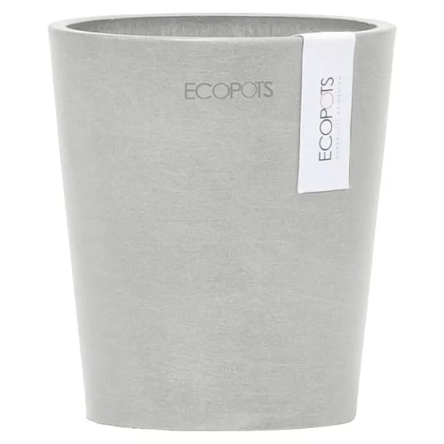 Ecopots Pflanztopf Morinda Weißgrau 11 cm x 12,4 cm