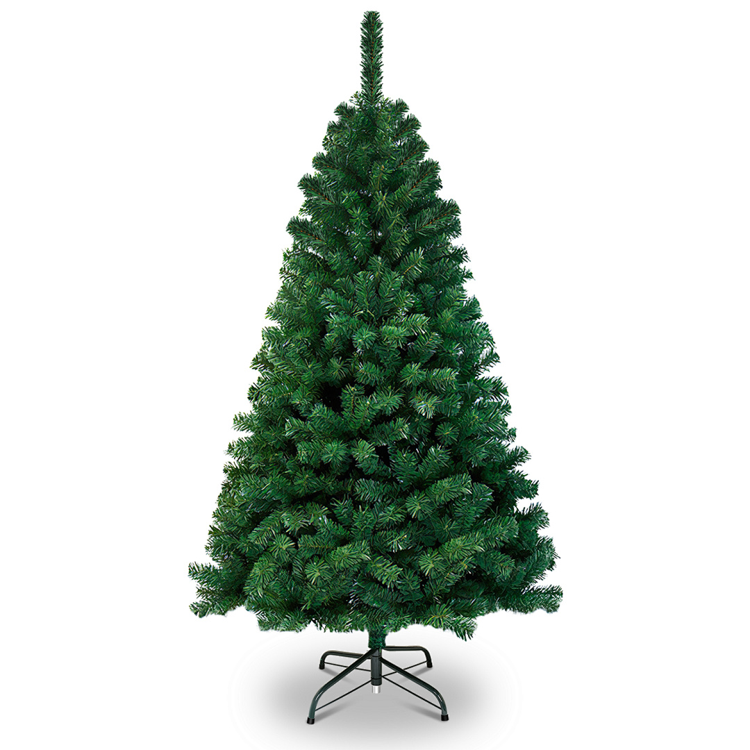 Randaco Künstlicher Weihnachtsbaum 210cm (ø Ca. 115 Cm) Mit 900 Spitzen Und Schnellaufbau Klapp-system, Schwer Entflammbar, Inkl. Metall-ständer,grün