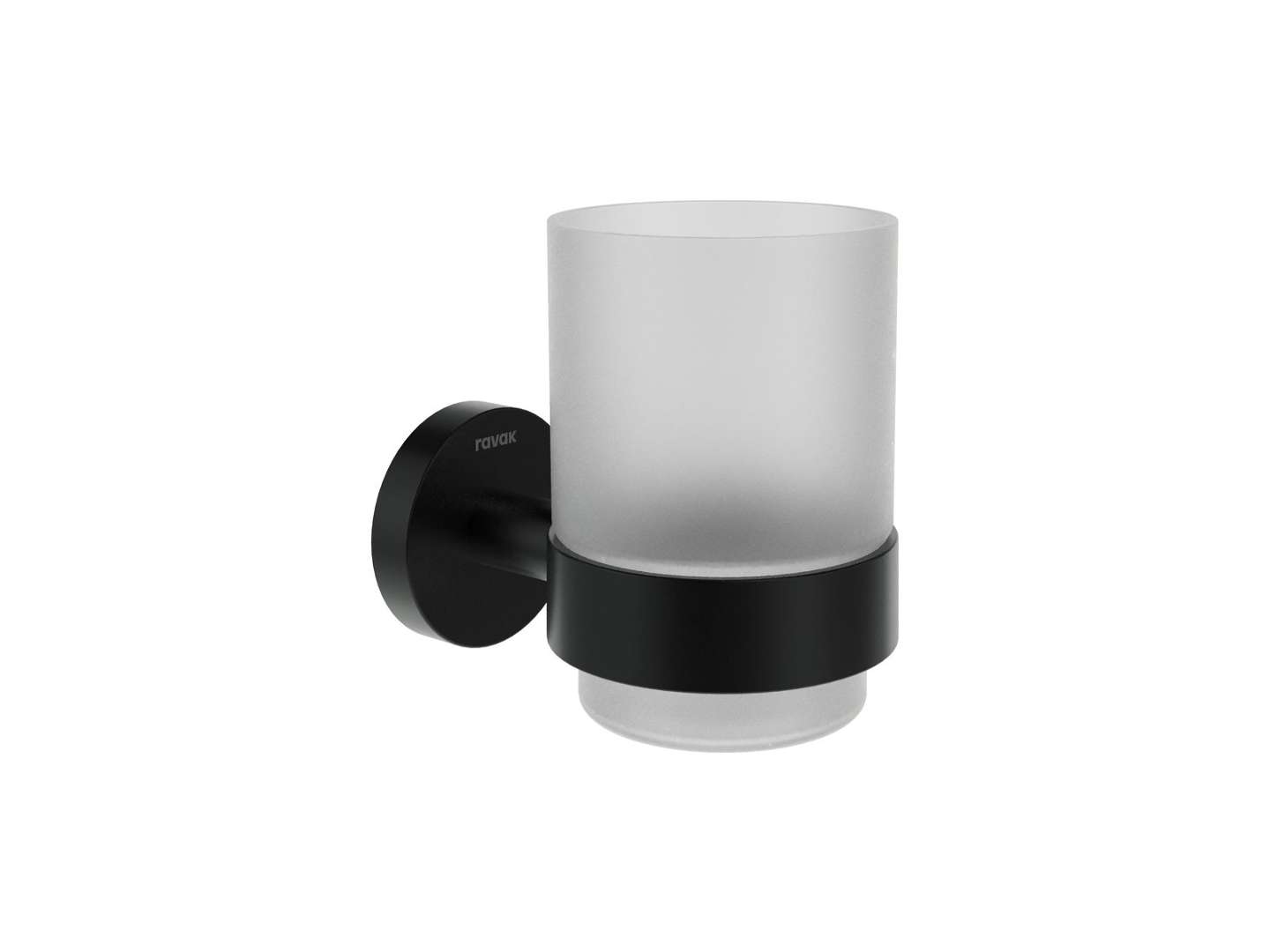 Ravak Kona - Zahnputzbecher, Glas/schwarz Matt X07p1309