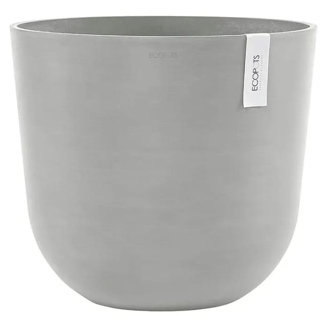 Ecopots Pflanztopf Oslo Weißgrau 45 cm x 39,2 cm