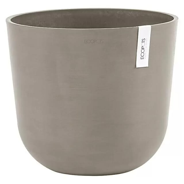 Ecopots Pflanztopf Oslo Braungrau Ø 35 cm / Höhe 30,5 cm