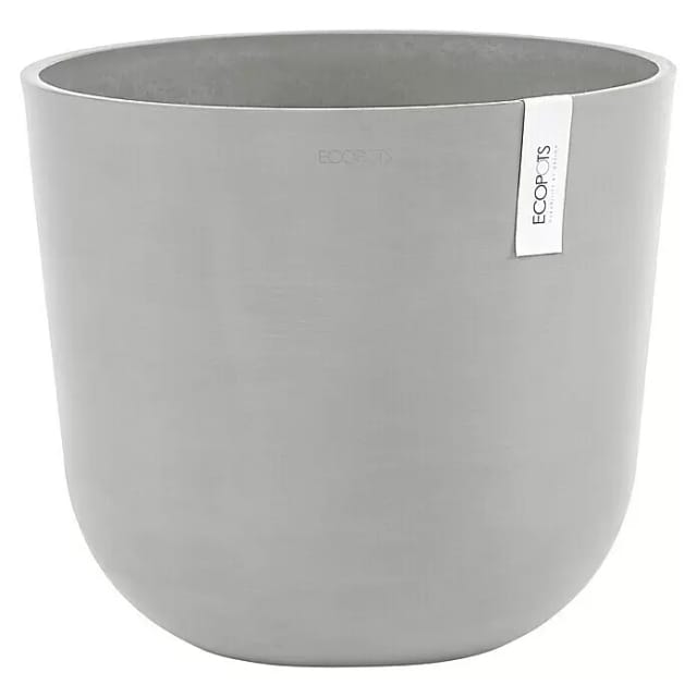 Ecopots Pflanztopf Oslo Weißgrau 35 cm x 30,5 cm
