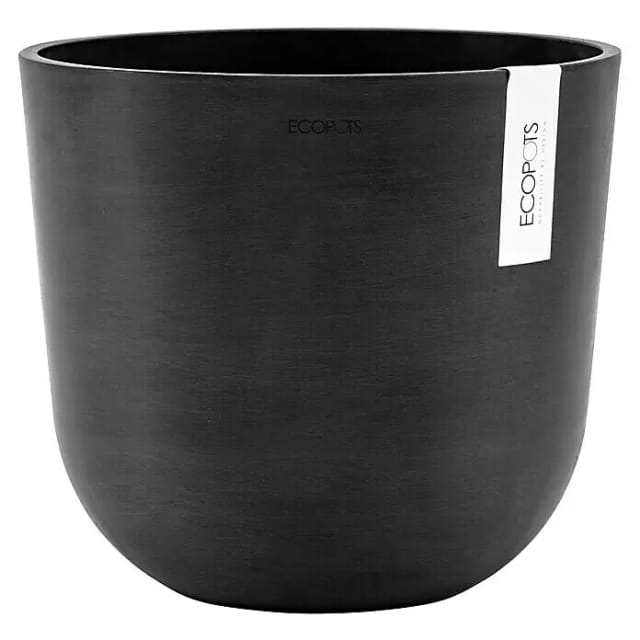 Ecopots Pflanztopf Oslo Dunkelgrau 25 cm x 21,8 cm