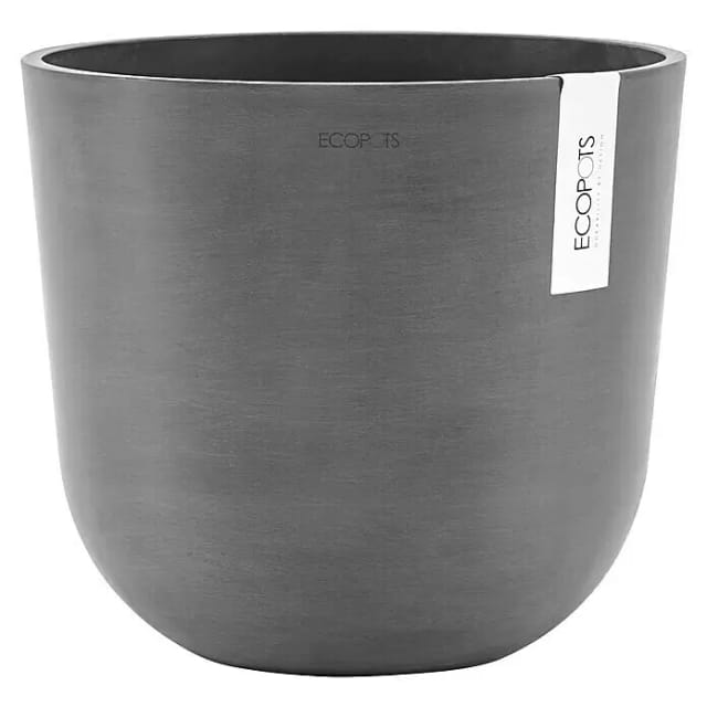 Ecopots Pflanztopf Oslo Grau 25 cm x 21,8 cm