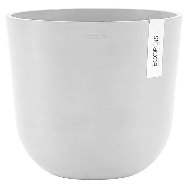 Ecopots Pflanztopf Oslo Weiß 25 cm x 21,8 cm