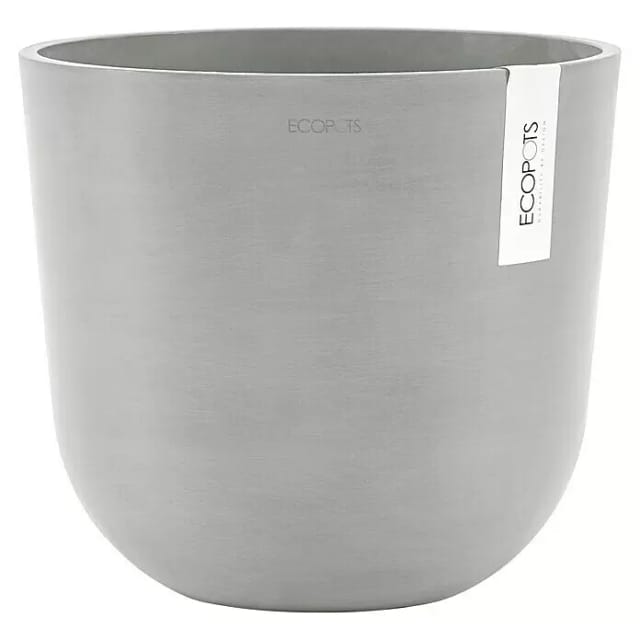 Ecopots Pflanztopf Oslo Weißgrau 25 cm x 21,8 cm
