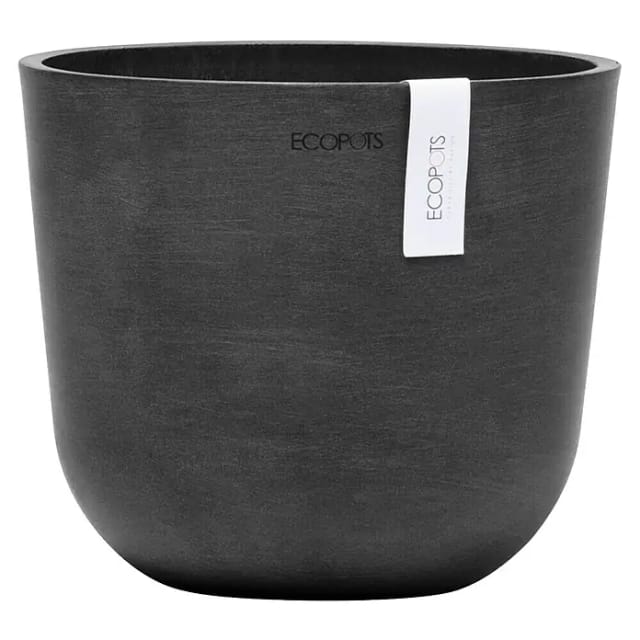 Ecopots Pflanztopf Oslo Mini Dunkelgrau 19 cm x 16,5 cm
