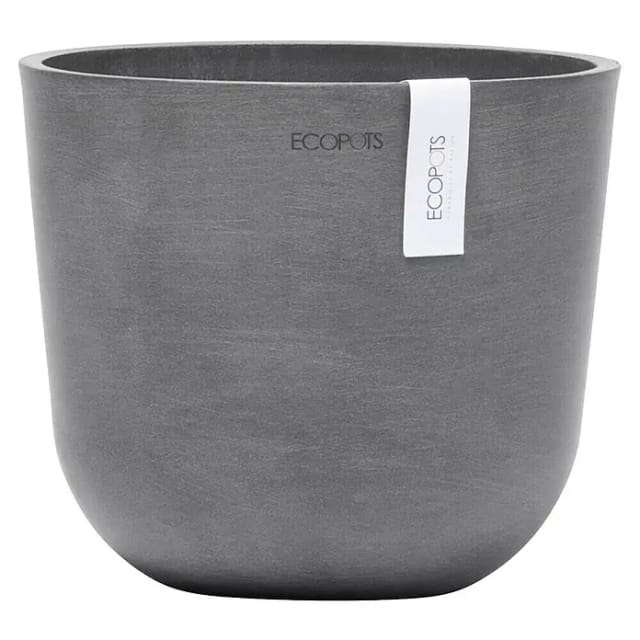 Ecopots Pflanztopf Oslo Mini Grau 19 cm x 16,5 cm