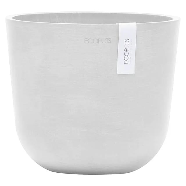 Ecopots Pflanztopf Oslo Mini Weiß 19 cm x 16,5 cm