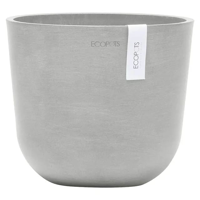 Ecopots Pflanztopf Oslo Mini Weißgrau 19 cm x 16,5 cm