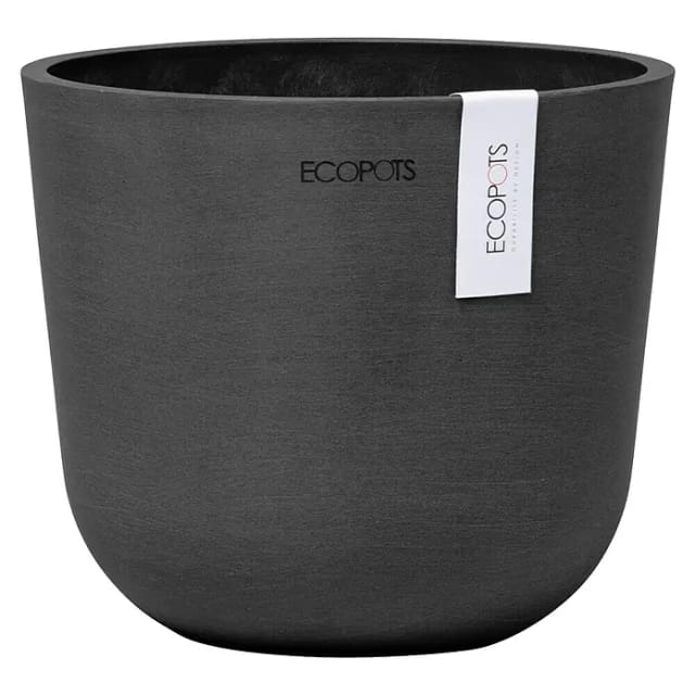 Ecopots Pflanztopf Oslo Mini Dunkelgrau 16 cm x 14 cm