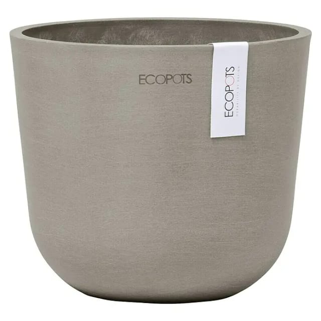 Ecopots Pflanztopf Oslo Mini Braungrau 16 cm x 14 cm