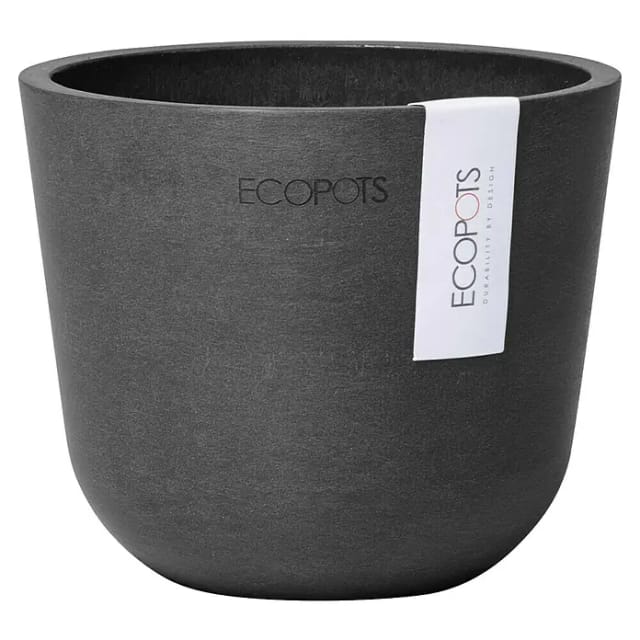 Ecopots Pflanztopf Oslo Mini Dunkelgrau 11,5 cm x 10 cm