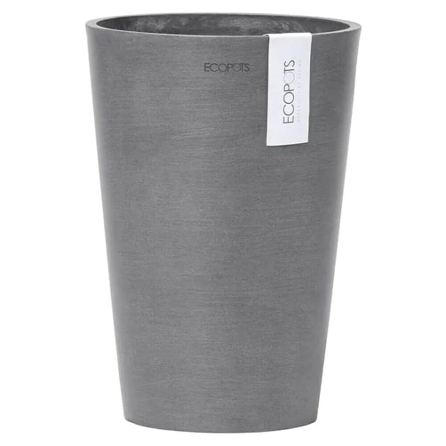 Ecopots Vase Pisa Grau 21 cm x 30 cm