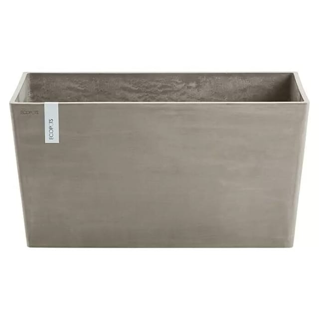 Ecopots Pflanztopf Paris Braungrau 80 cm x 38 cm x 40 cm