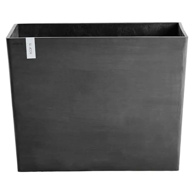 Ecopots Pflanztopf Paris Rollen Dunkelgrau 85 cm x 40 cm x 65 cm