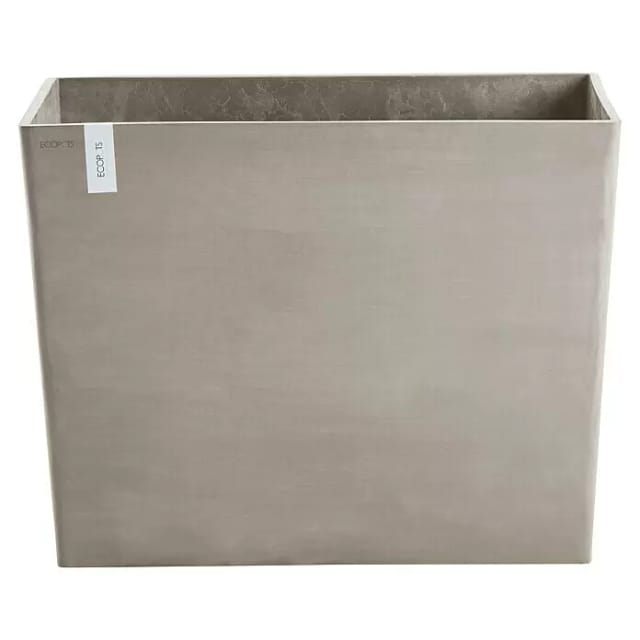 Ecopots Pflanztopf Paris Rollen Braungrau 85 cm x 40 cm x 65 cm