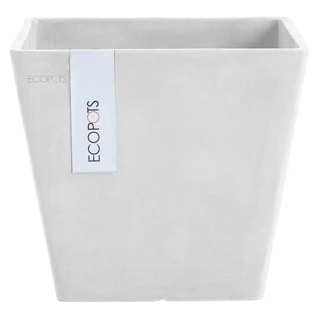 Ecopots Pflanztopf Rotterdam Weiß 20 cm x 17,5 cm