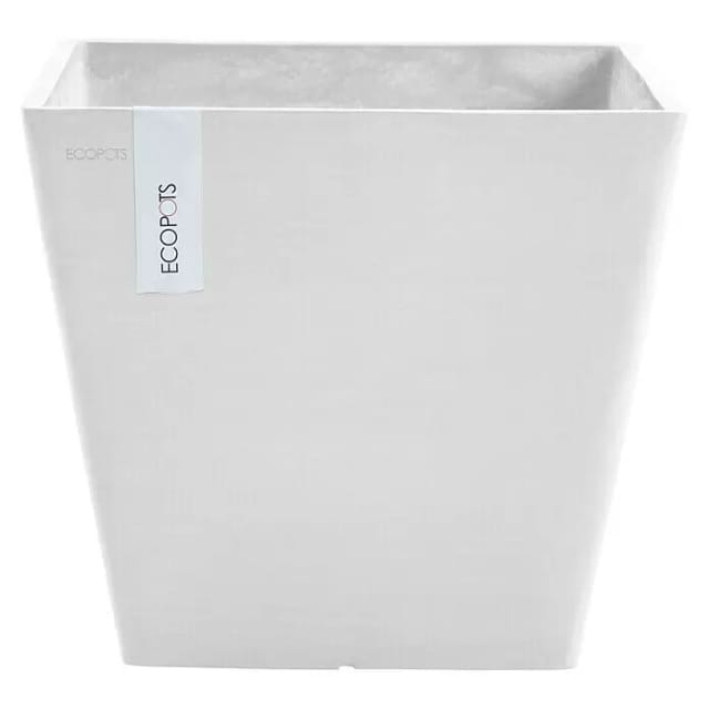 Ecopots Pflanztopf Rotterdam Weiß 30 cm x 26 cm