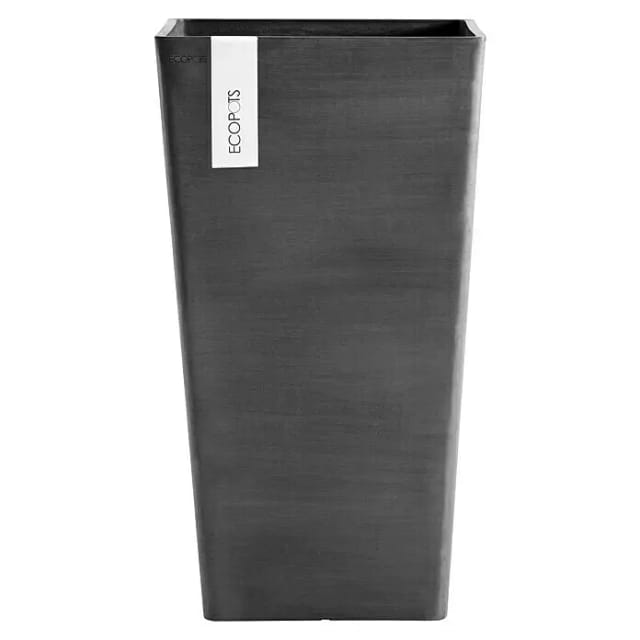Ecopots Pflanztopf Rotterdam Halbhoch Dunkelgrau 31 cm x 56 cm