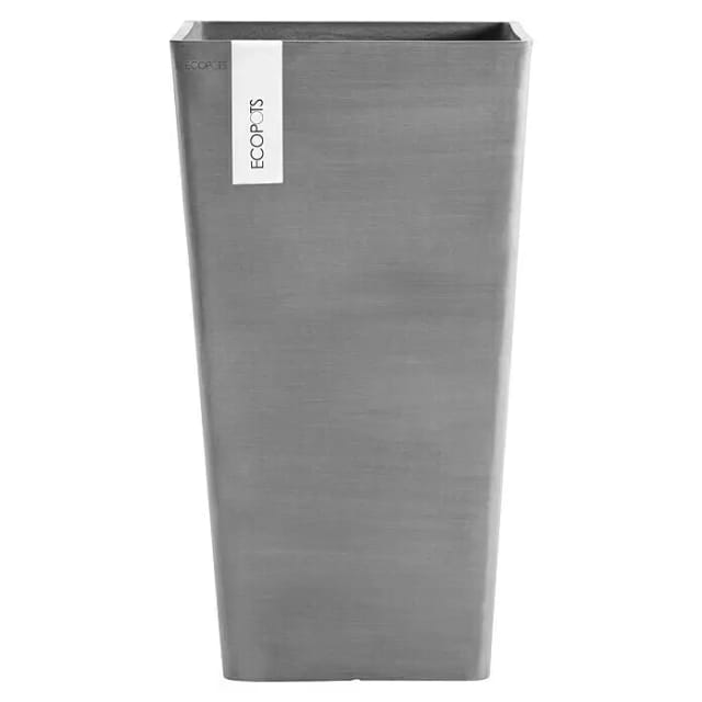 Ecopots Pflanztopf Rotterdam Halbhoch Grau 31 cm x 56 cm