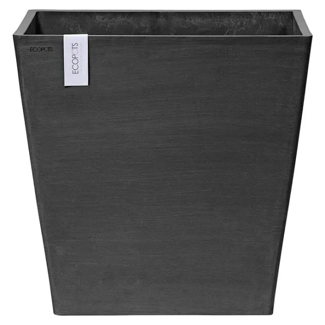 Ecopots Pflanztopf Rotterdam Rollen Dunkelgrau (HxBxT) 49,7 x 50 x 50 cm