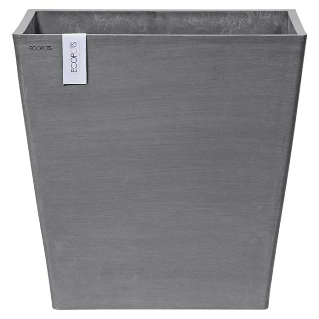 Ecopots Pflanztopf Rotterdam Rollen Grau (HxBxT) 49,7 x 50 x 50 cm