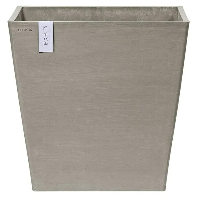 Ecopots Pflanztopf Rotterdam Rollen Braungrau 49,7 cm x 50 cm