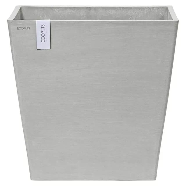 Ecopots Pflanztopf Rotterdam Rollen Weißgrau 49,7 cm x 50 cm