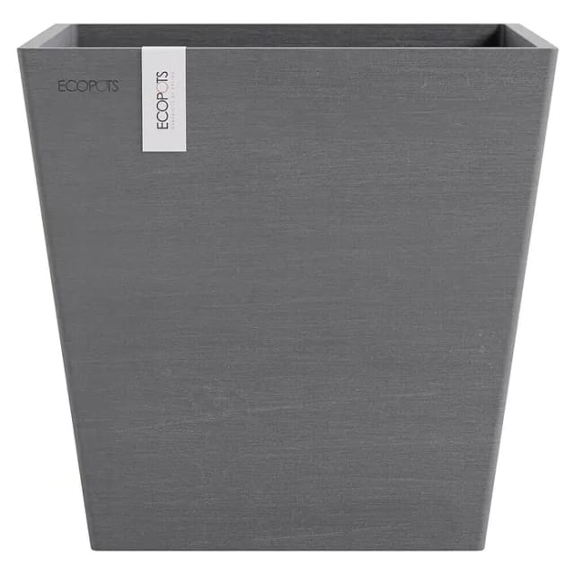 Ecopots Pflanztopf Rotterdam Grau 25,2 cm x 24,5 cm