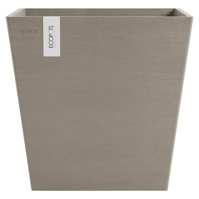 Ecopots Pflanztopf Rotterdam Braungrau 45,4 cm x 44 cm
