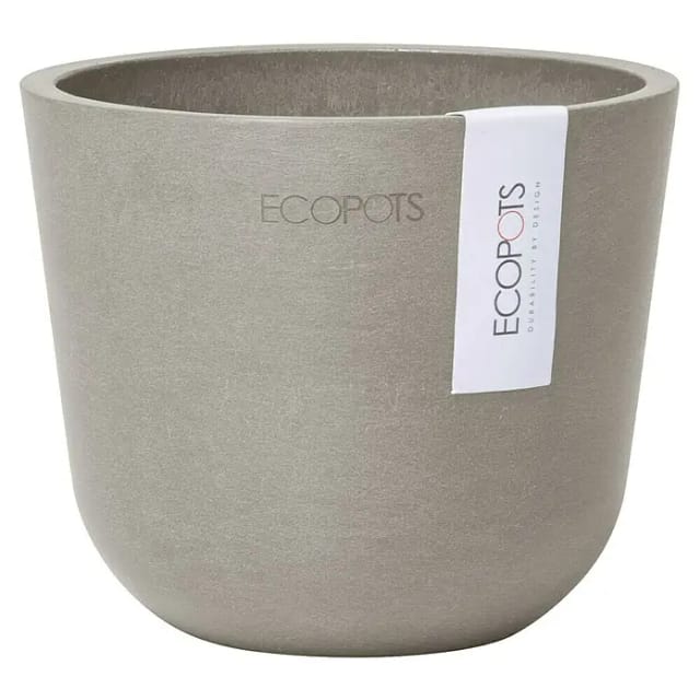 Ecopots Pflanztopf Oslo Mini Braungrau 11,5 cm x 10 cm