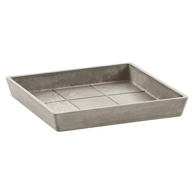 Ecopots Untersetzer Rotterdam Eckig Braungrau 29,6 cm x 3 cm